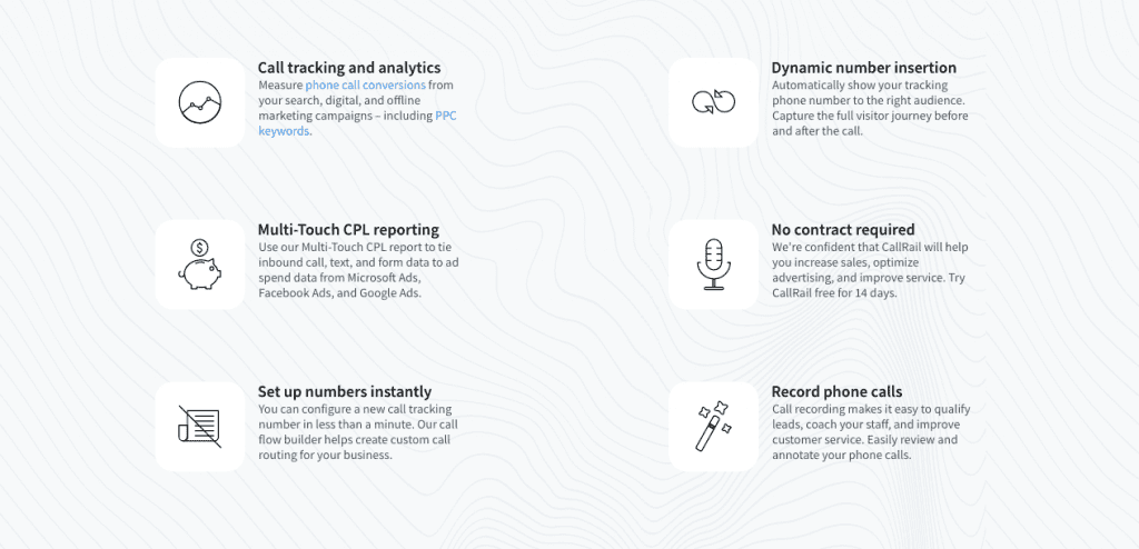 CallRail features